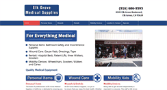 Desktop Screenshot of medicalsupplieselkgrove.com